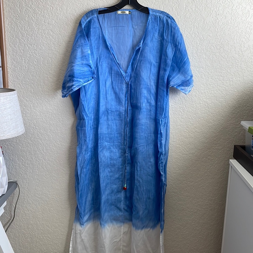 Cotton gauze swim coverup
